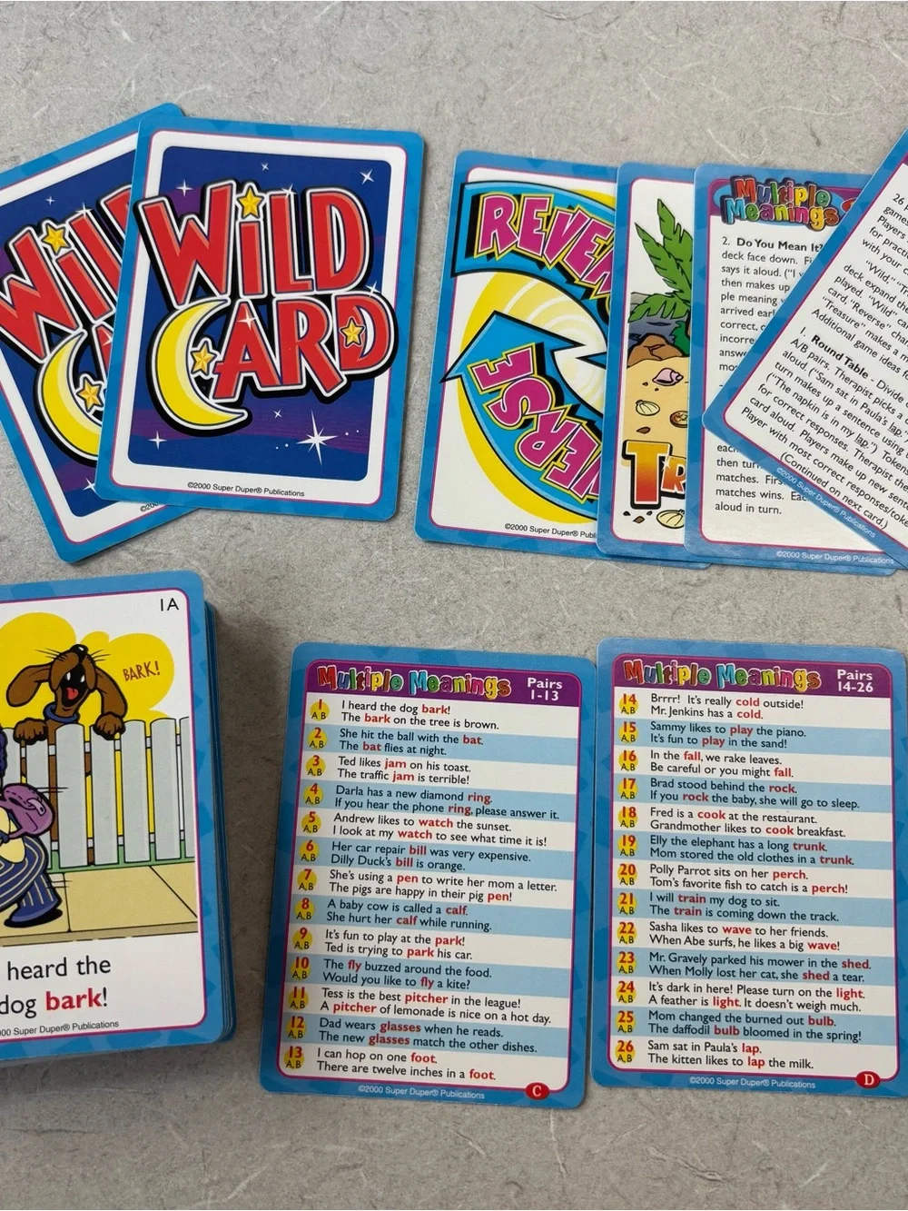 Super Duper Multiple Meanings Fun Deck - Blue